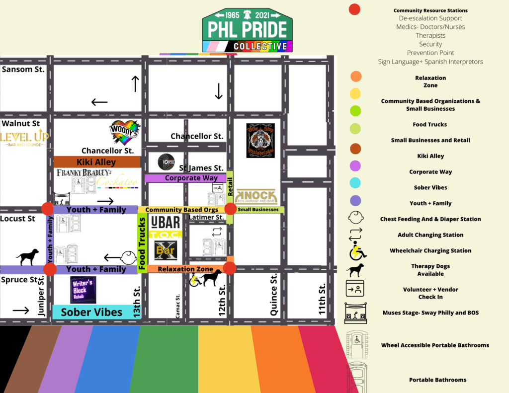 Pride Festival Map 2022